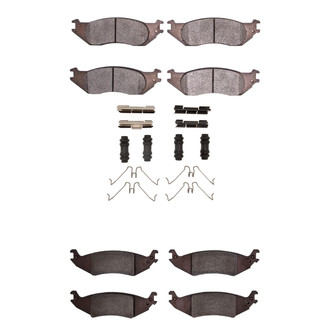 R1 Concepts® - Semi-Metallic Semi-Metallic Front and Rear Brake Pad Set