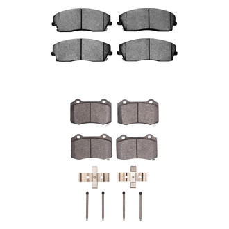 R1 Concepts® - Semi-Metallic Front and Rear Brake Pad Set