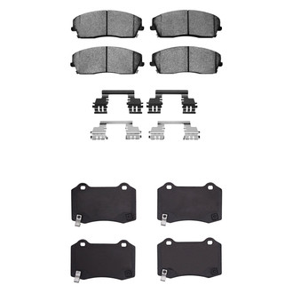 R1 Concepts® - Semi-Metallic Front and Rear Brake Pad Set