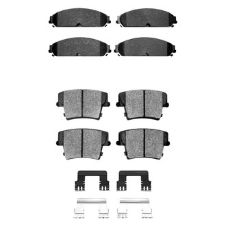R1 Concepts® - Semi-Metallic Semi-Metallic Front and Rear Brake Pad Set