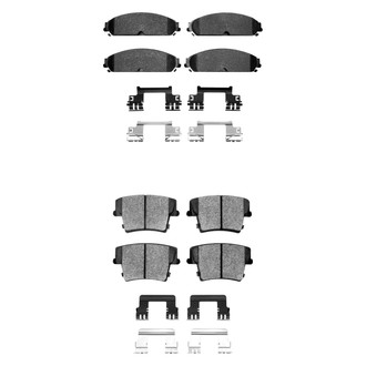 R1 Concepts® - Semi-Metallic Semi-Metallic Front and Rear Brake Pad Set