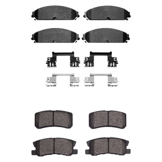 R1 Concepts® - Semi-Metallic Semi-Metallic Front and Rear Brake Pad Set
