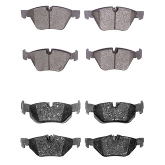 R1 Concepts® - Semi-Metallic Front and Rear Brake Pad Set