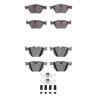 R1 Concepts® - Semi-Metallic Semi-Metallic Front and Rear Brake Pad Set