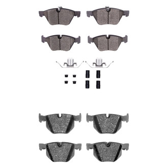 R1 Concepts® - Semi-Metallic Semi-Metallic Front and Rear Brake Pad Set