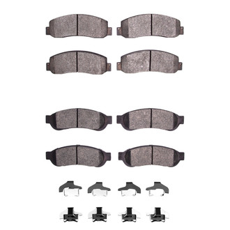 R1 Concepts® - Semi-Metallic Semi-Metallic Front and Rear Brake Pad Set