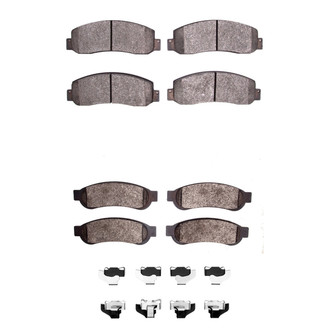 R1 Concepts® - Semi-Metallic Semi-Metallic Front and Rear Brake Pad Set