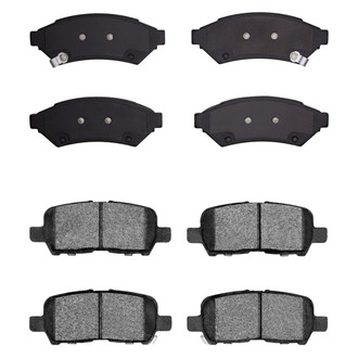 R1 Concepts® - Semi-Metallic Front and Rear Brake Pad Set