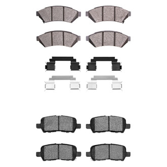 R1 Concepts® - Semi-Metallic Front and Rear Brake Pad Set
