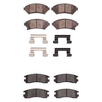 R1 Concepts® - Semi-Metallic Semi-Metallic Front and Rear Brake Pad Set