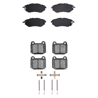 R1 Concepts® - Semi-Metallic Front and Rear Brake Pad Set