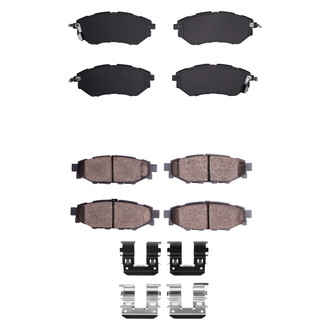 R1 Concepts® - Semi-Metallic Front and Rear Brake Pad Set