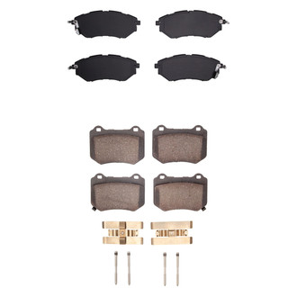 R1 Concepts® - Semi-Metallic Front and Rear Brake Pad Set