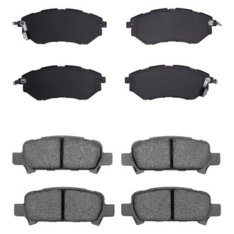 R1 Concepts® - Semi-Metallic Front and Rear Brake Pad Set