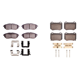 R1 Concepts® - Semi-Metallic Front and Rear Brake Pad Set