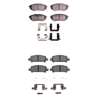 R1 Concepts® - Semi-Metallic Front and Rear Brake Pad Set
