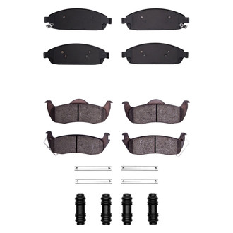 R1 Concepts® - Semi-Metallic Front and Rear Brake Pad Set