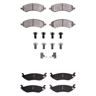 R1 Concepts® - Semi-Metallic Semi-Metallic Front and Rear Brake Pad Set