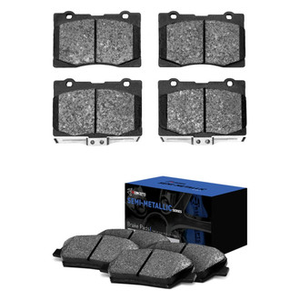 R1 Concepts® - Semi-Metallic Front and Rear Brake Pad Set