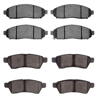 R1 Concepts® - Semi-Metallic Front and Rear Brake Pad Set