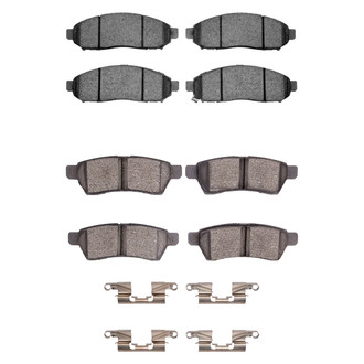 R1 Concepts® - Semi-Metallic Front and Rear Brake Pad Set