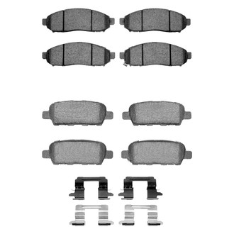 R1 Concepts® - Semi-Metallic Front and Rear Brake Pad Set