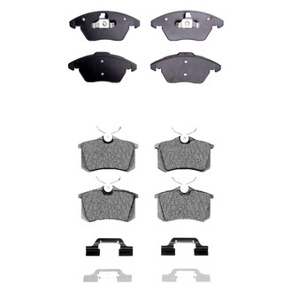 R1 Concepts® - Semi-Metallic Front and Rear Brake Pad Set