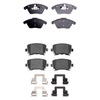 R1 Concepts® - Semi-Metallic Semi-Metallic Front and Rear Brake Pad Set
