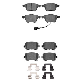 R1 Concepts® - Semi-Metallic Semi-Metallic Front and Rear Brake Pad Set