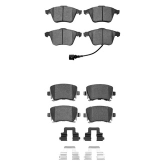 R1 Concepts® - Semi-Metallic Semi-Metallic Front and Rear Brake Pad Set