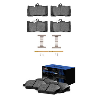 R1 Concepts® - Semi-Metallic Front and Rear Brake Pad Set