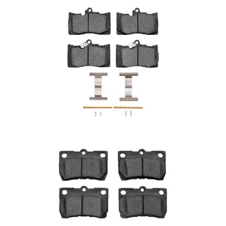 R1 Concepts® - Semi-Metallic Semi-Metallic Front and Rear Brake Pad Set