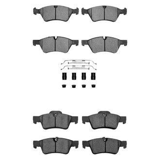R1 Concepts® - Semi-Metallic Semi-Metallic Front and Rear Brake Pad Set