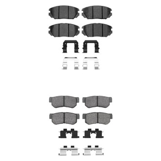 R1 Concepts® - Semi-Metallic Front and Rear Brake Pad Set