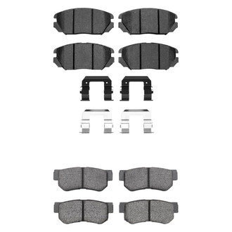 R1 Concepts® - Semi-Metallic Front and Rear Brake Pad Set