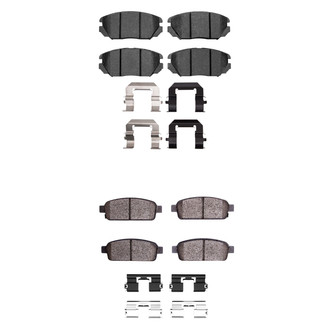 R1 Concepts® - Semi-Metallic Front and Rear Brake Pad Set