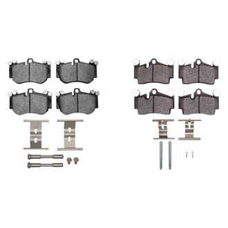 R1 Concepts® - Semi-Metallic Semi-Metallic Front and Rear Brake Pad Set
