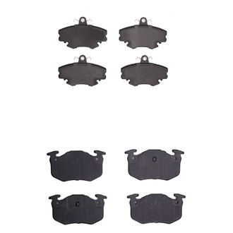 R1 Concepts® - Semi-Metallic Semi-Metallic Front and Rear Brake Pad Set