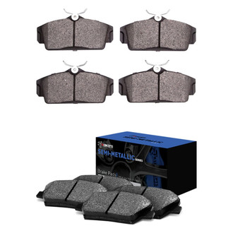 R1 Concepts® - Semi-Metallic Semi-Metallic Front and Rear Brake Pad Set