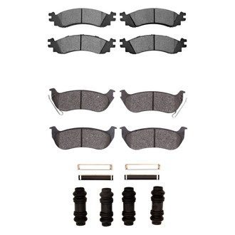R1 Concepts® - Semi-Metallic Semi-Metallic Front and Rear Brake Pad Set