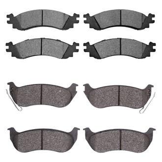 R1 Concepts® - Semi-Metallic Semi-Metallic Front and Rear Brake Pad Set