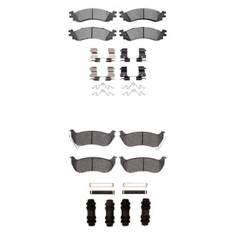 R1 Concepts® - Semi-Metallic Semi-Metallic Front and Rear Brake Pad Set