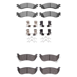 R1 Concepts® - Semi-Metallic Semi-Metallic Front and Rear Brake Pad Set