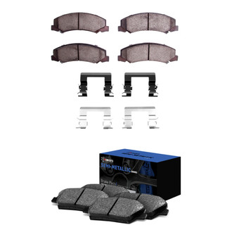 R1 Concepts® - Semi-Metallic Front and Rear Brake Pad Set
