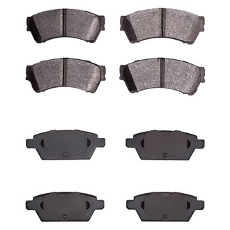 R1 Concepts® - Semi-Metallic Front and Rear Brake Pad Set