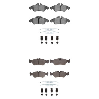 R1 Concepts® - Semi-Metallic Semi-Metallic Front and Rear Brake Pad Set