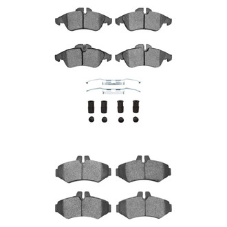 R1 Concepts® - Semi-Metallic Semi-Metallic Front and Rear Brake Pad Set