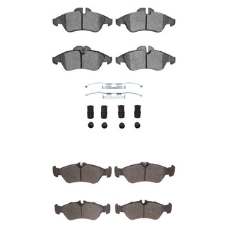 R1 Concepts® - Semi-Metallic Semi-Metallic Front and Rear Brake Pad Set