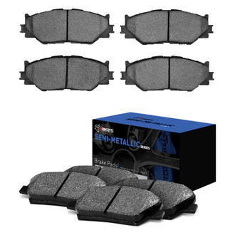 R1 Concepts® - Semi-Metallic Front and Rear Brake Pad Set