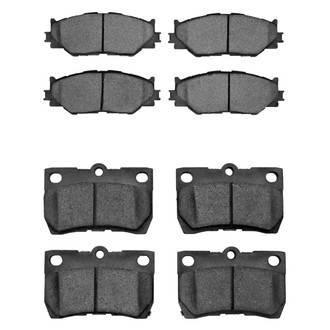 R1 Concepts® - Semi-Metallic Semi-Metallic Front and Rear Brake Pad Set